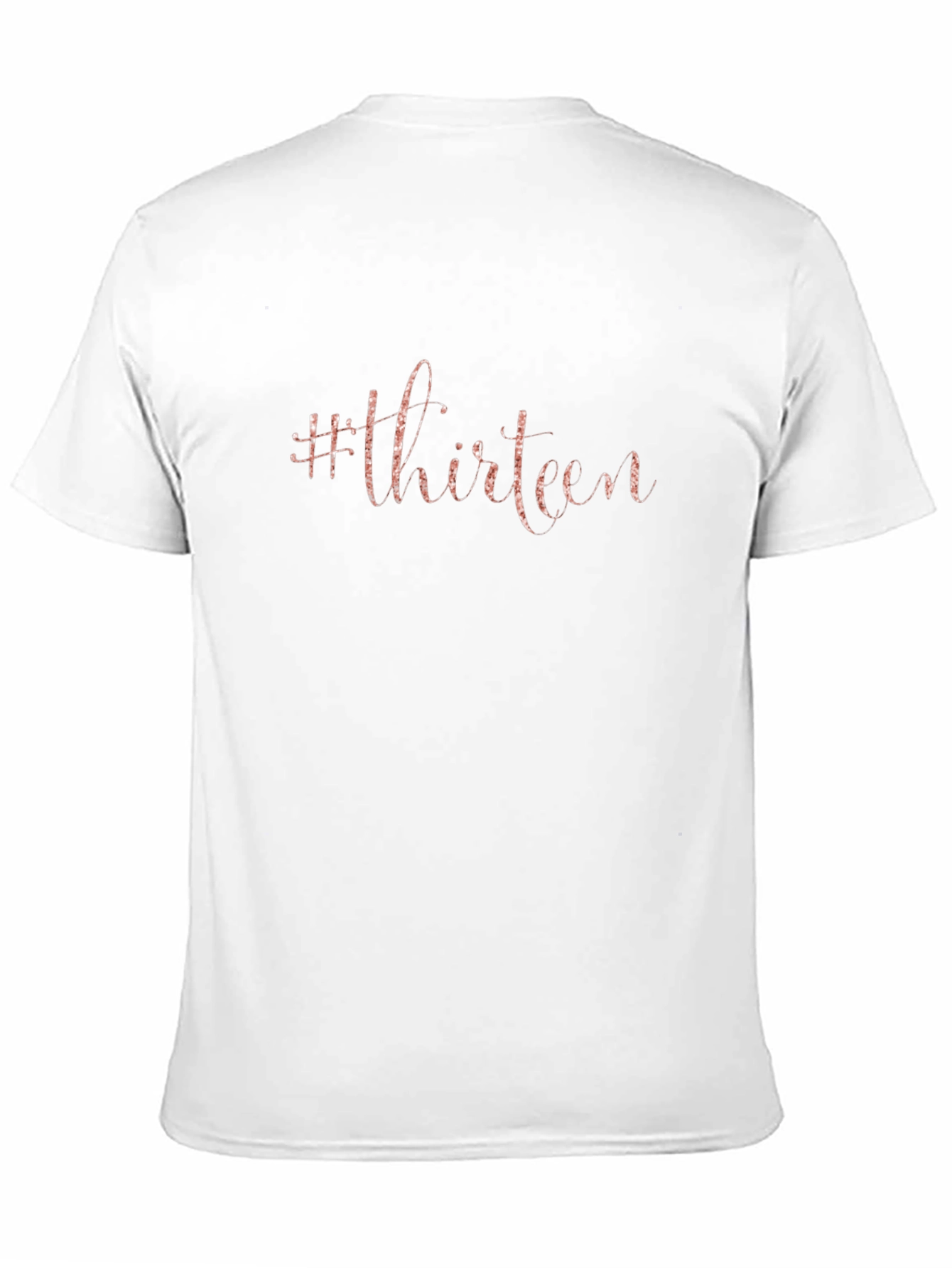 #Thirteen Graphic Print Black T-Shirt - Stylish Birthday Tee