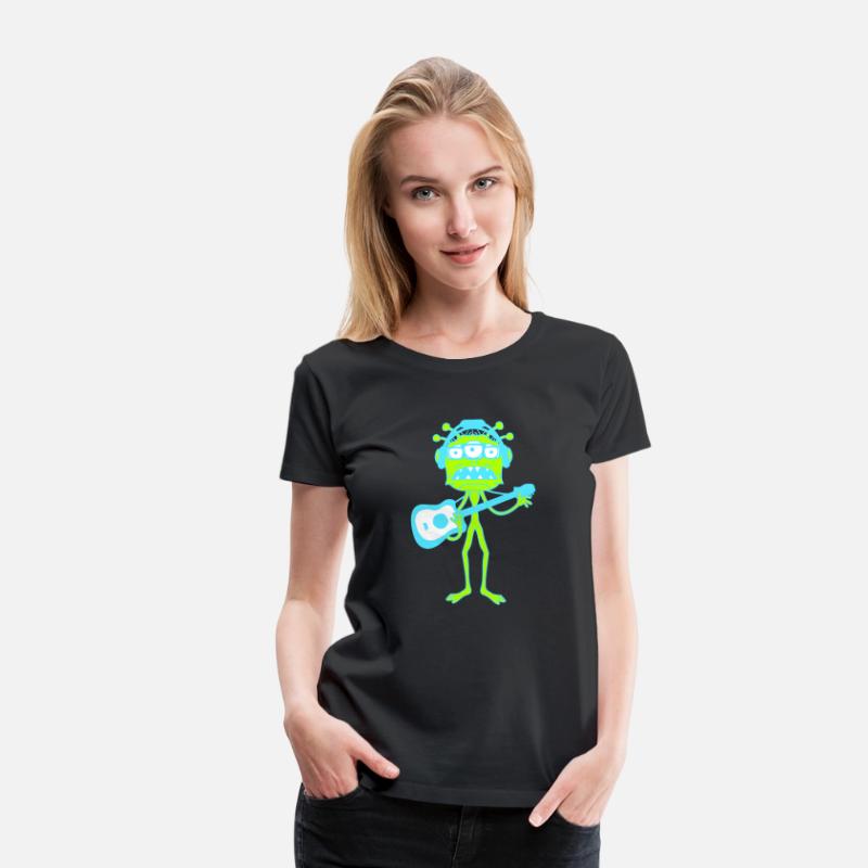 Alien Monster Playing Guitar Headphone Sunglasses