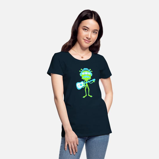 Alien Monster Playing Guitar Headphone Sunglasses