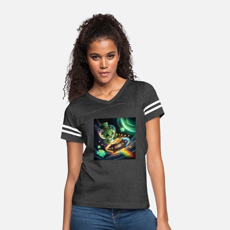 Alien St Patrick Day UFO Pot of Gold Sci-fi Galaxy