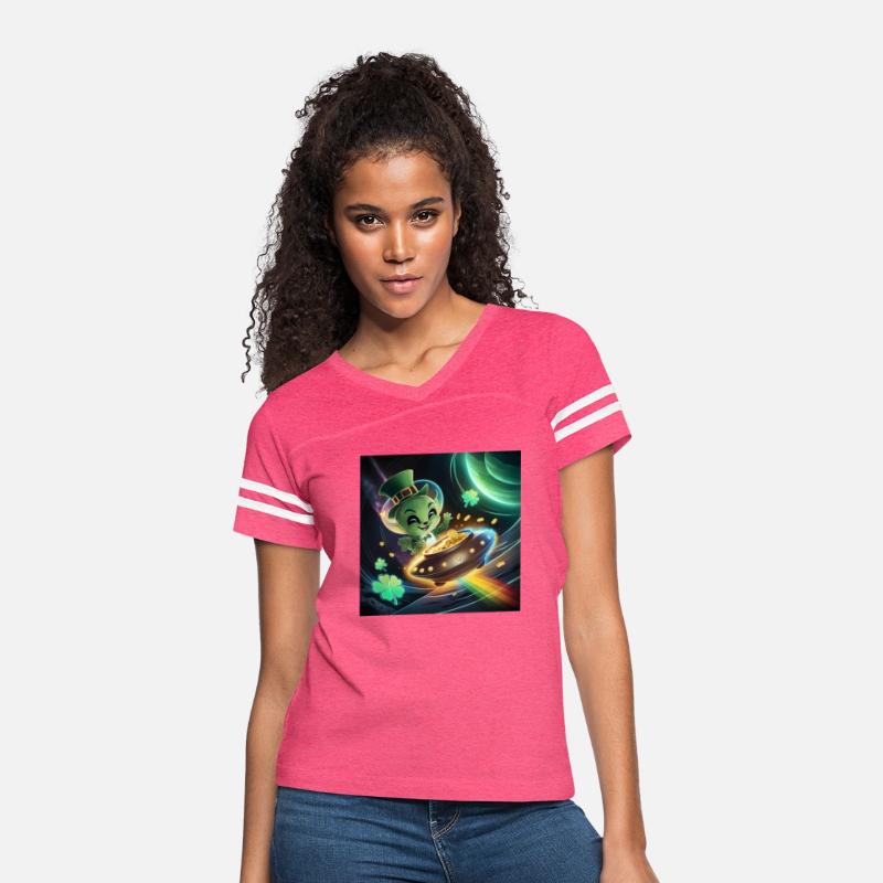 Alien St Patrick Day UFO Pot of Gold Sci-fi Galaxy