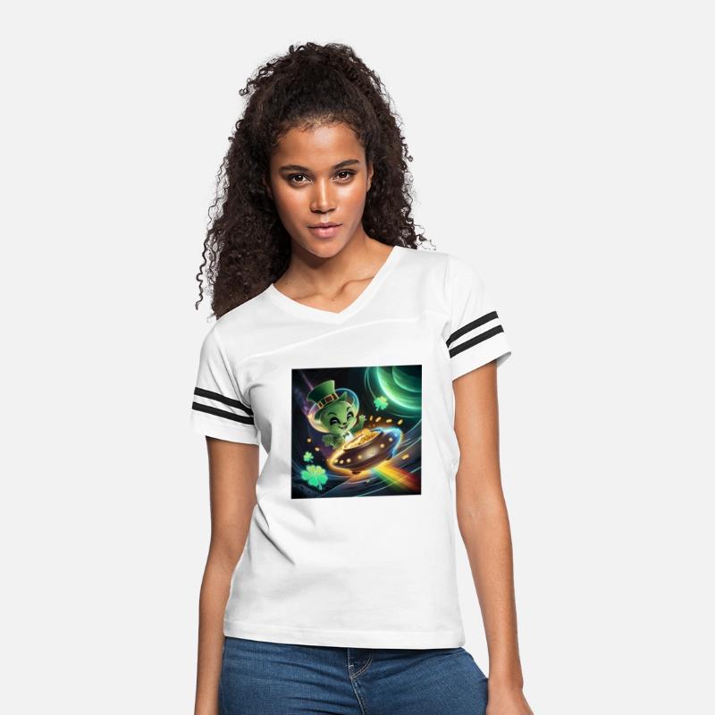 Alien St Patrick Day UFO Pot of Gold Sci-fi Galaxy