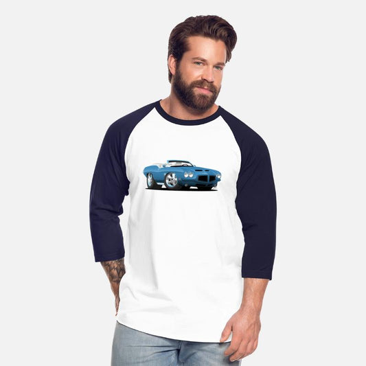 American Classic Seventies Convertible Car Cartoon