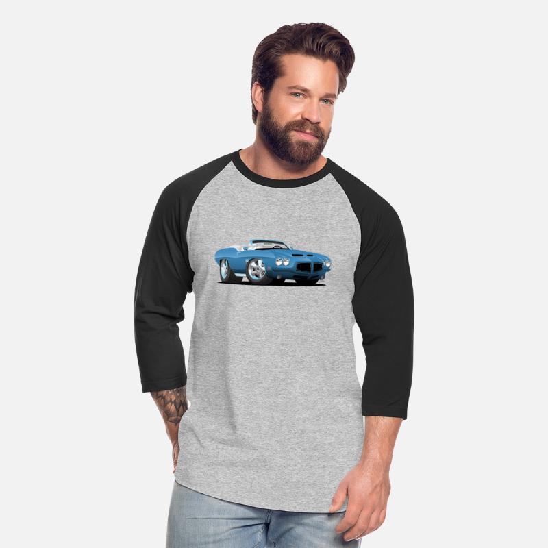 American Classic Seventies Convertible Car Cartoon