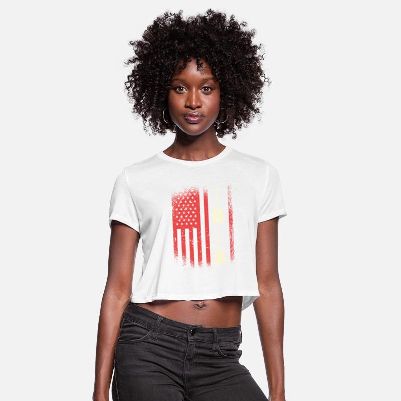 American Flag Electric Guitar Duo