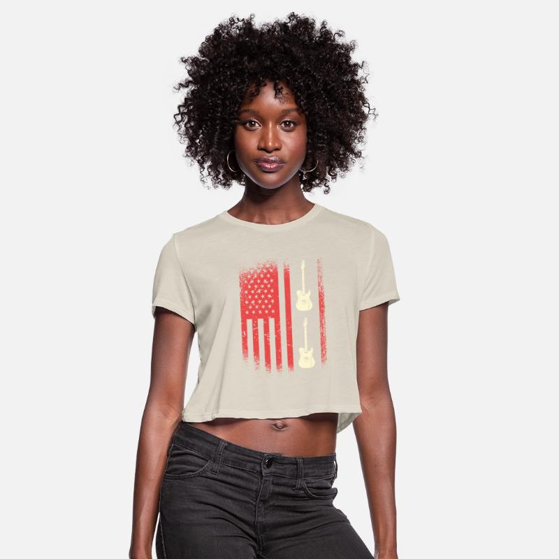 American Flag Electric Guitar Duo