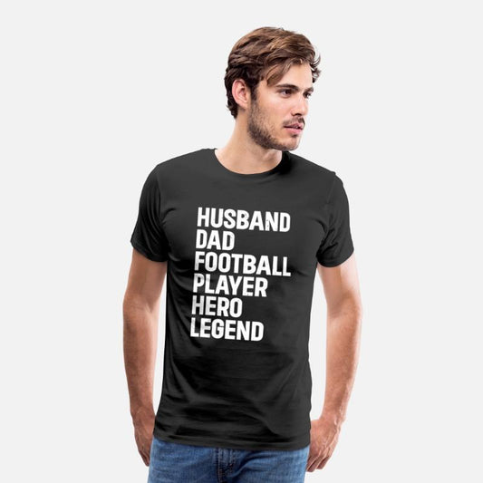 American Football Husband Dad Football Player Hero