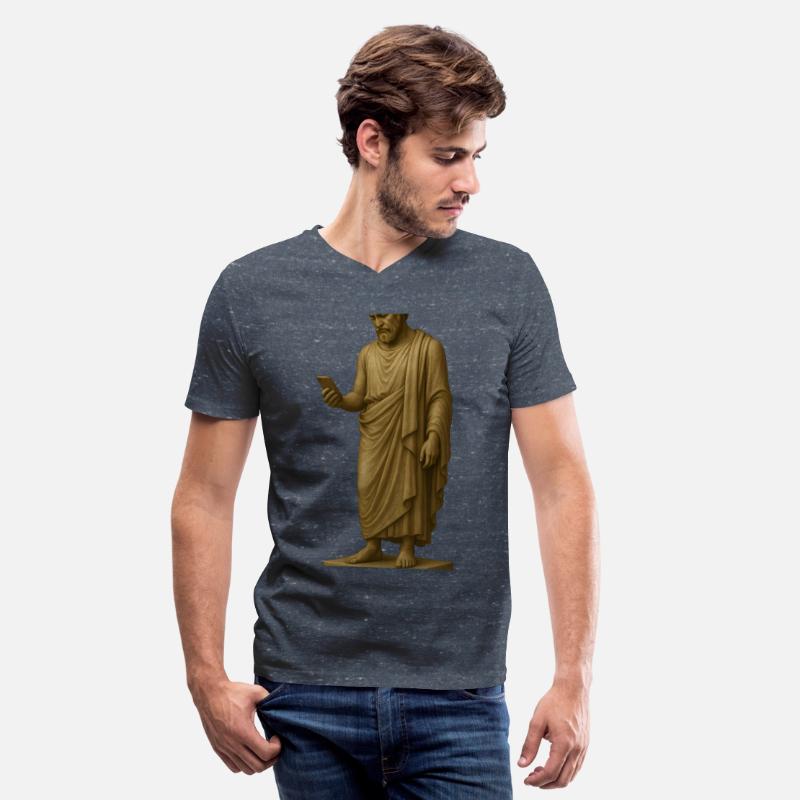 Ancient Philosopher Holding Smartphone