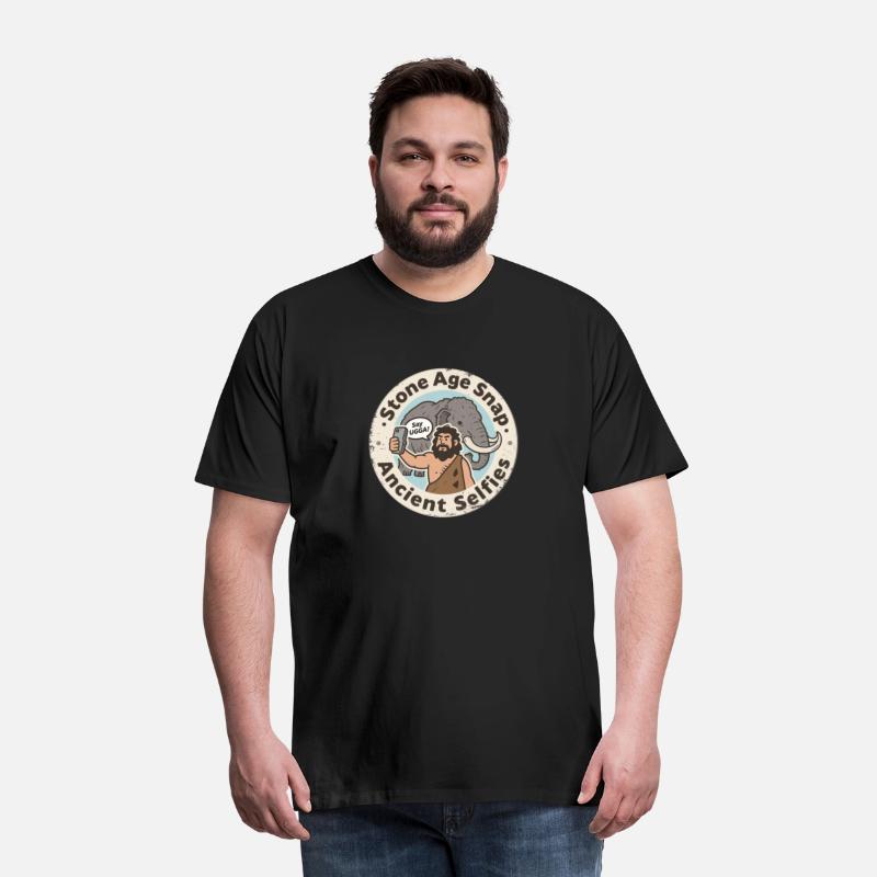 Ancient Selfie Caveman Mammoth