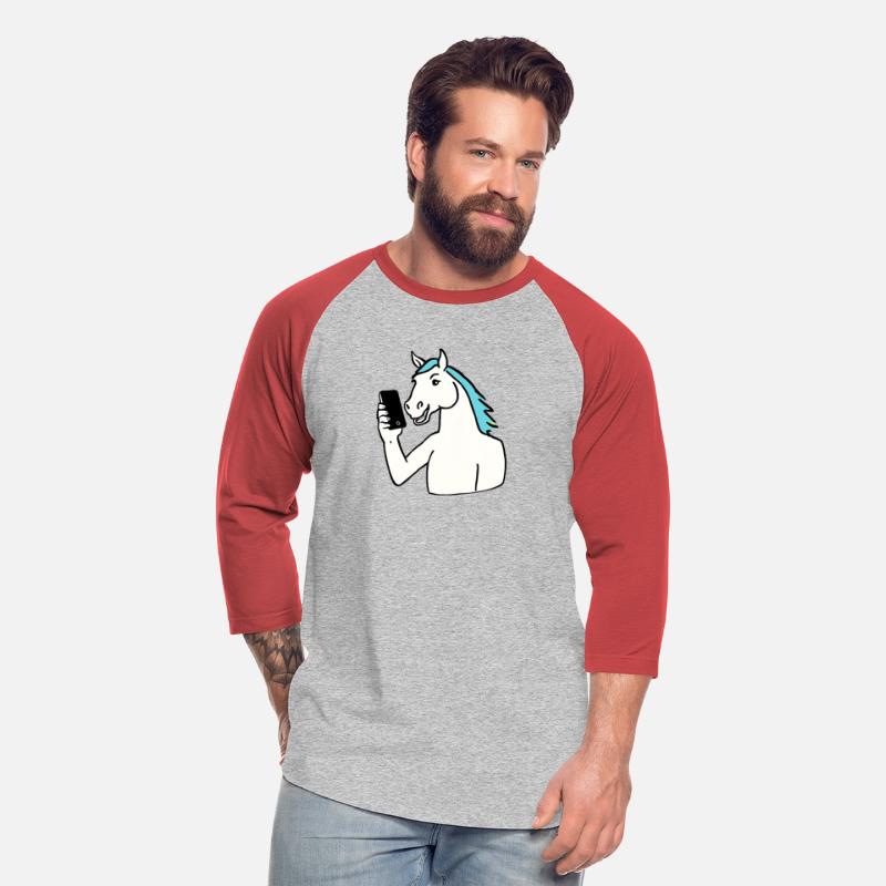 Anime-Style Horse with Smartphone