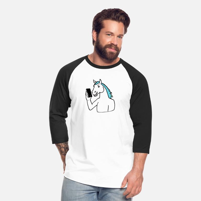 Anime-Style Horse with Smartphone