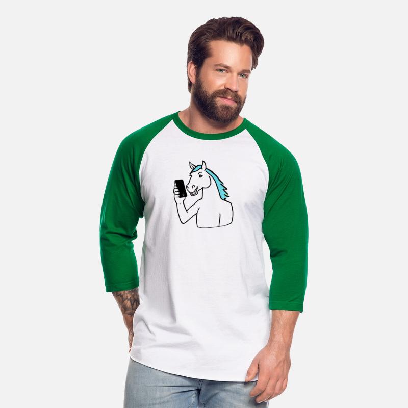 Anime-Style Horse with Smartphone