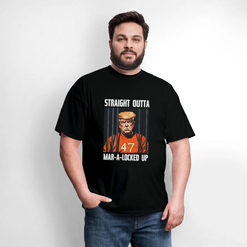 Anti-Trump Funny Straight Outta Mar-A-Locked Up