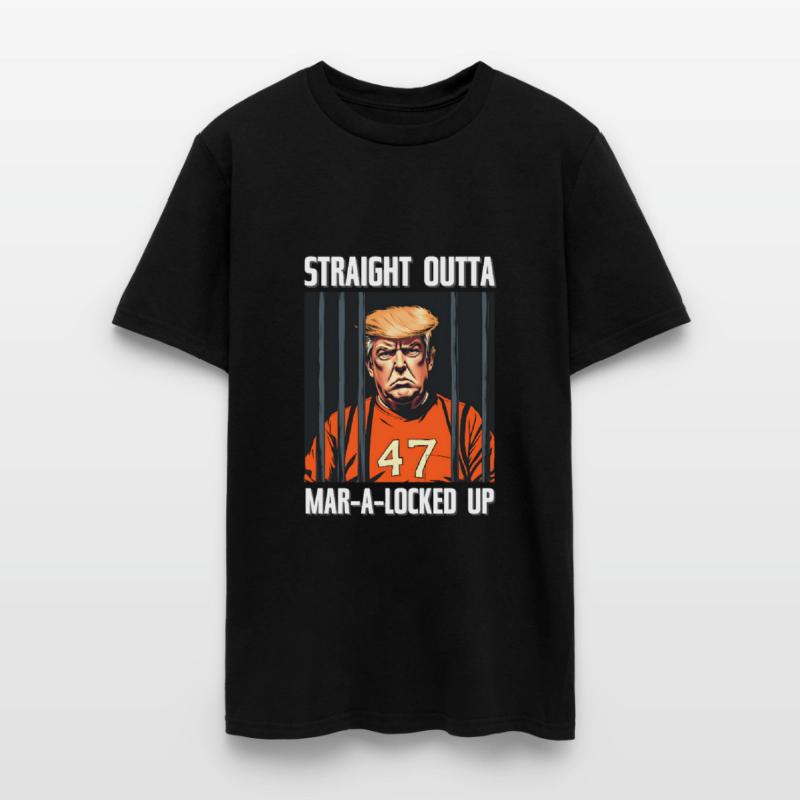 Anti-Trump Funny Straight Outta Mar-A-Locked Up