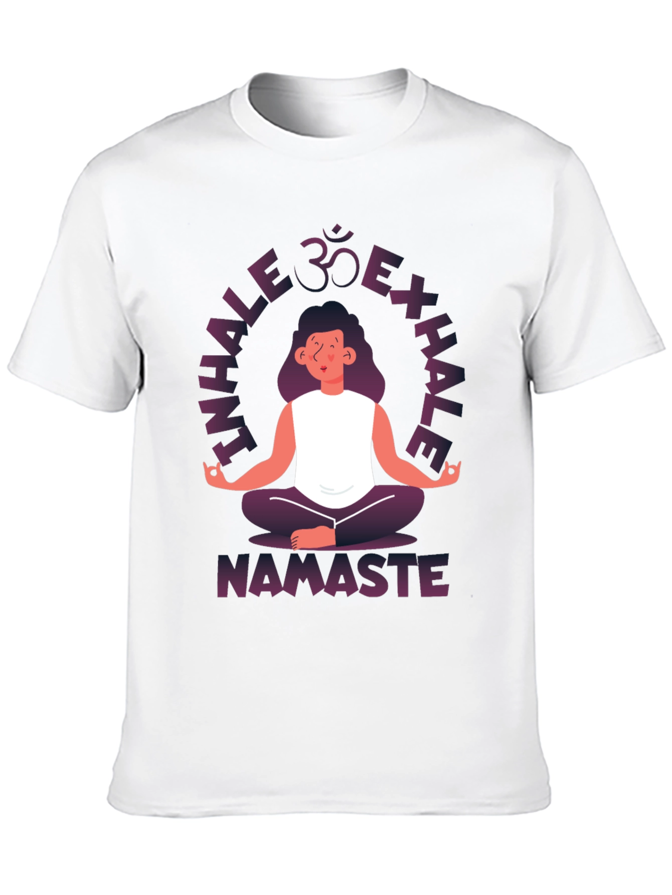 Inhale Exhale Namaste Yoga Graphic T-Shirt