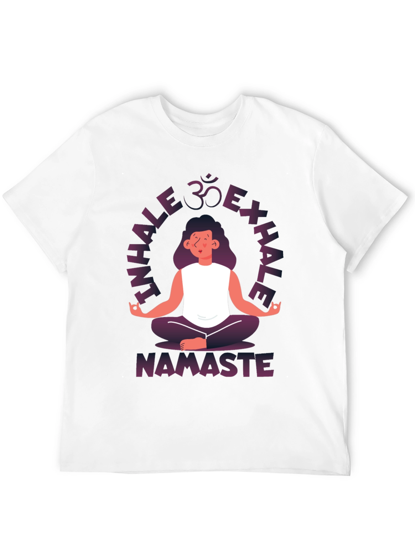 Inhale Exhale Namaste Yoga Graphic T-Shirt