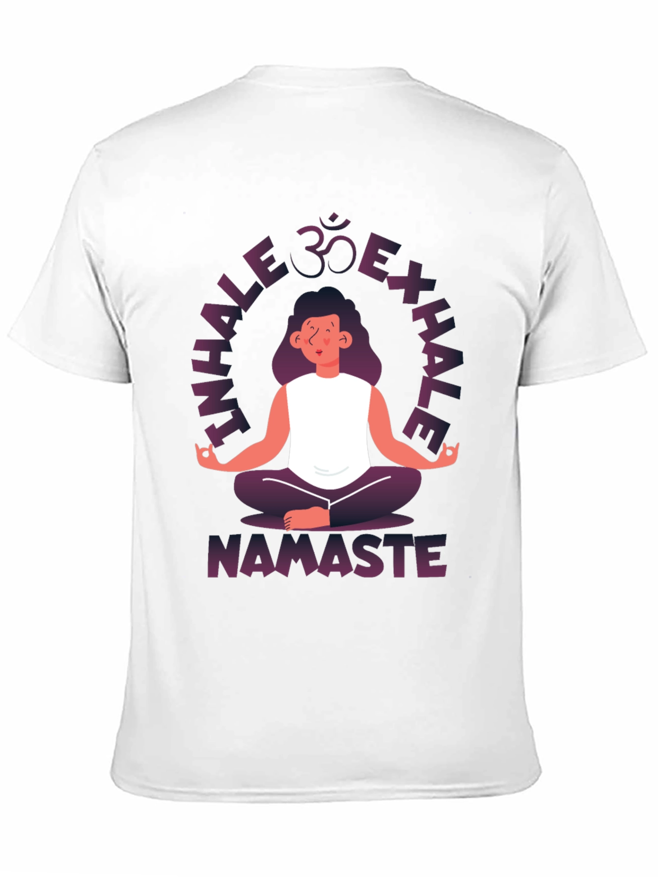 Inhale Exhale Namaste Yoga Graphic T-Shirt