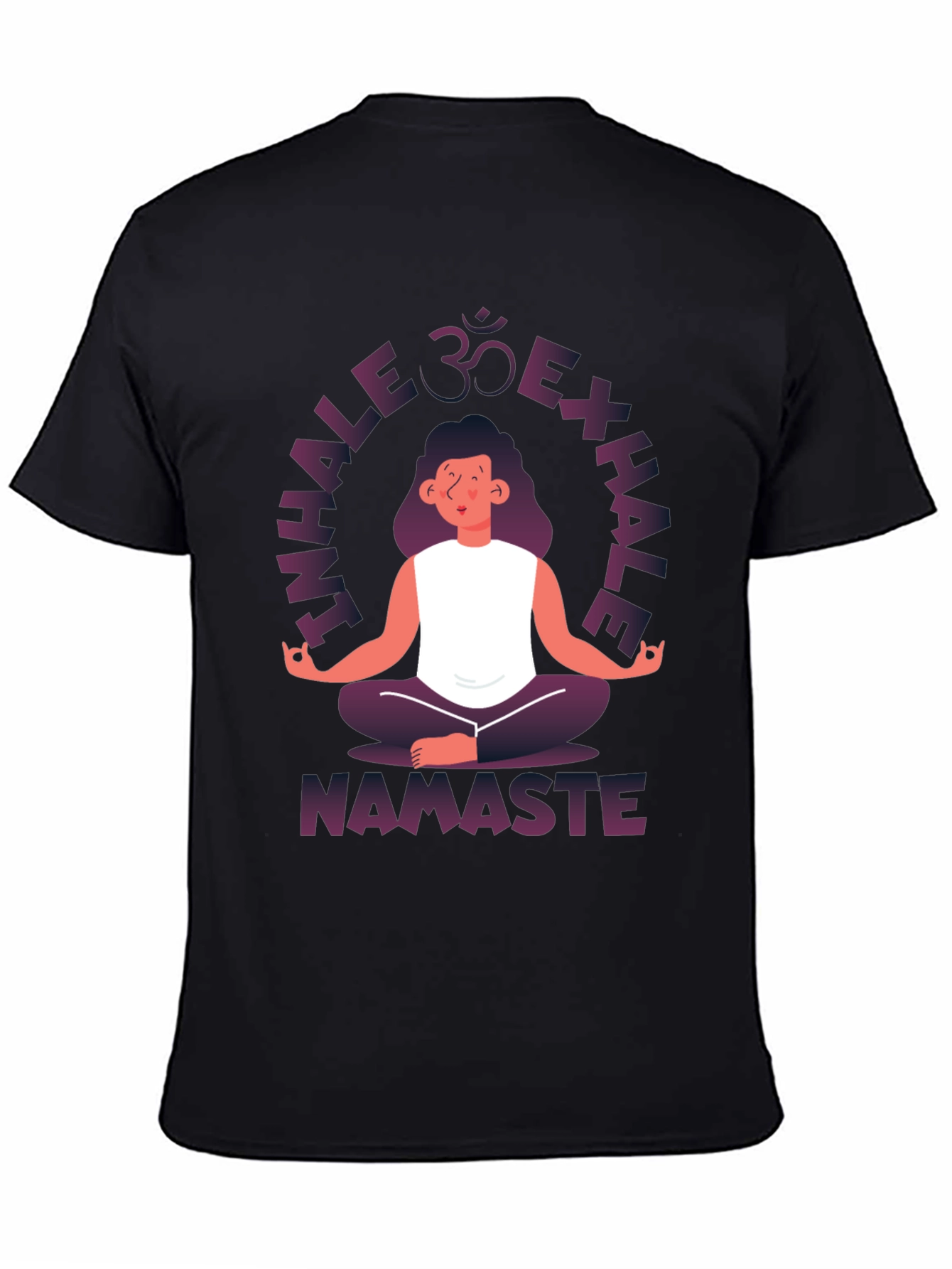 Inhale Exhale Namaste Yoga Graphic T-Shirt