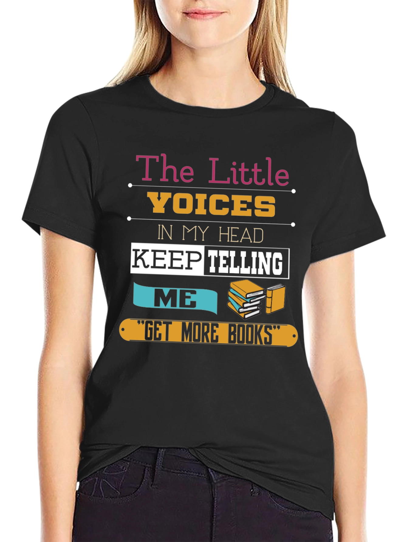 The Little Voices Get More Books Graphic T-Shirt