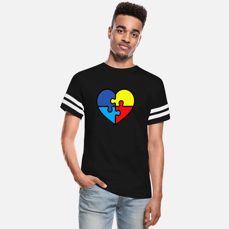 Autism Awareness heart Ribbon