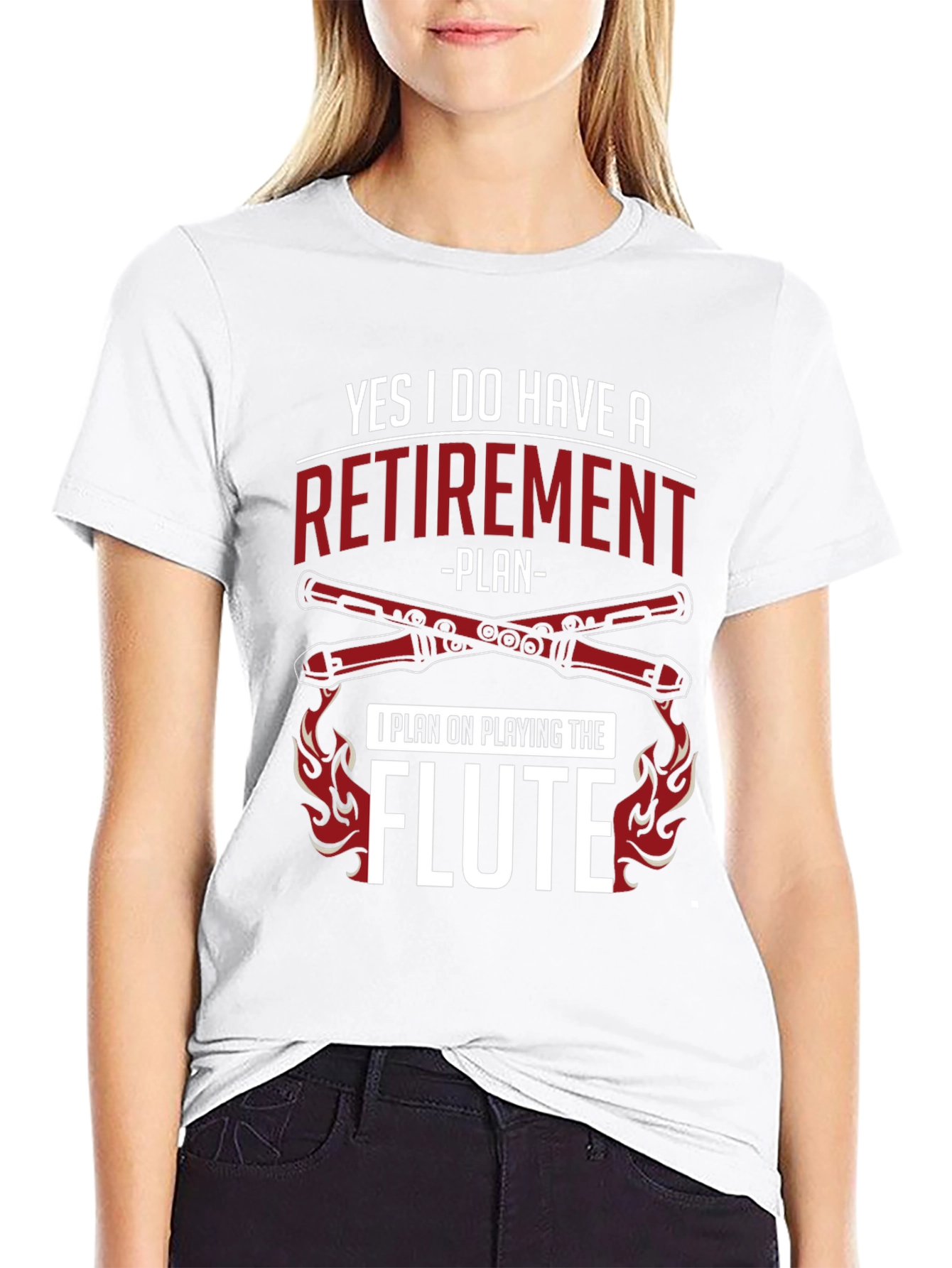 Flute Retirement Plan T-Shirt - Musician Gift