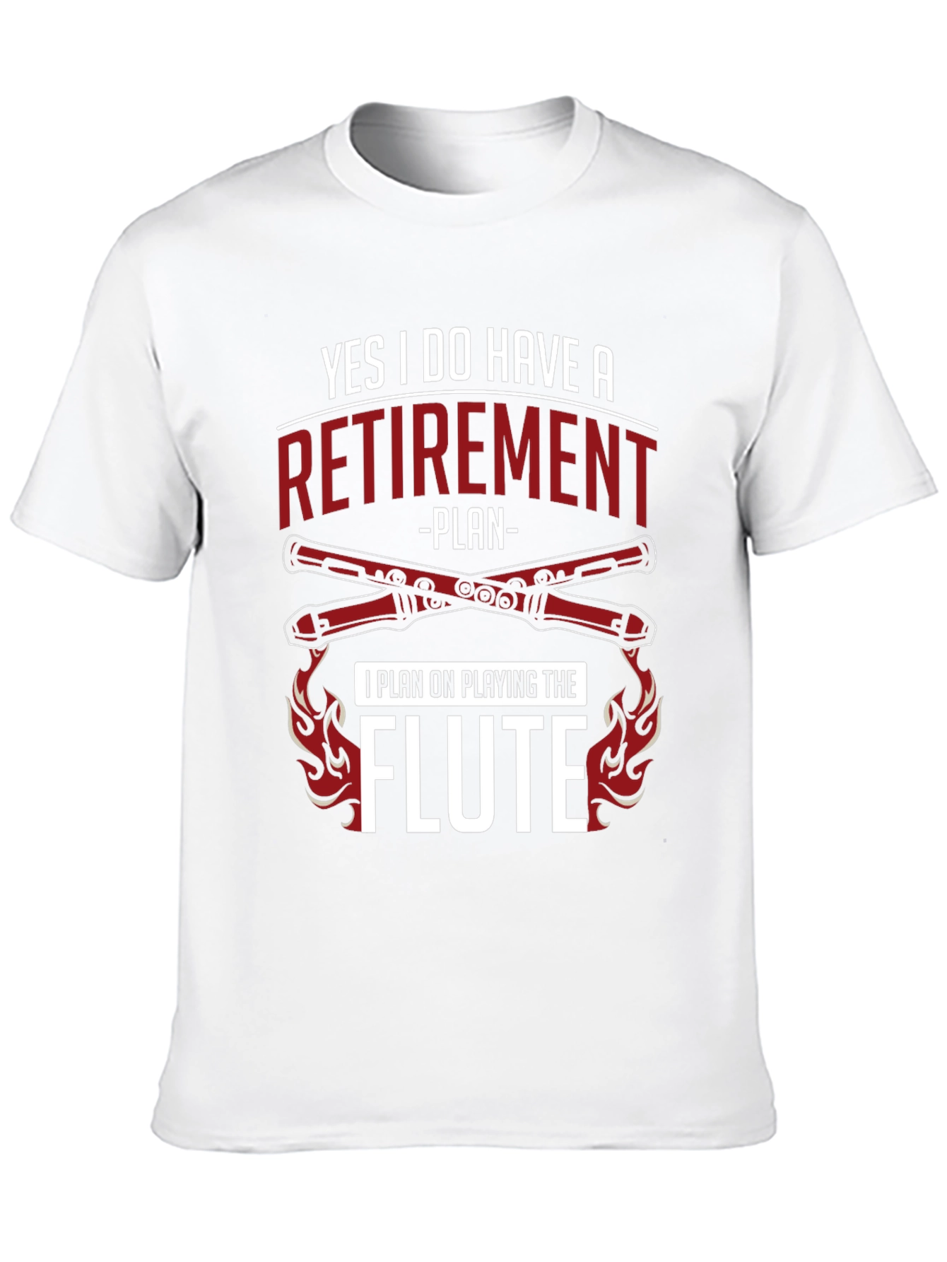 Flute Retirement Plan T-Shirt - Musician Gift