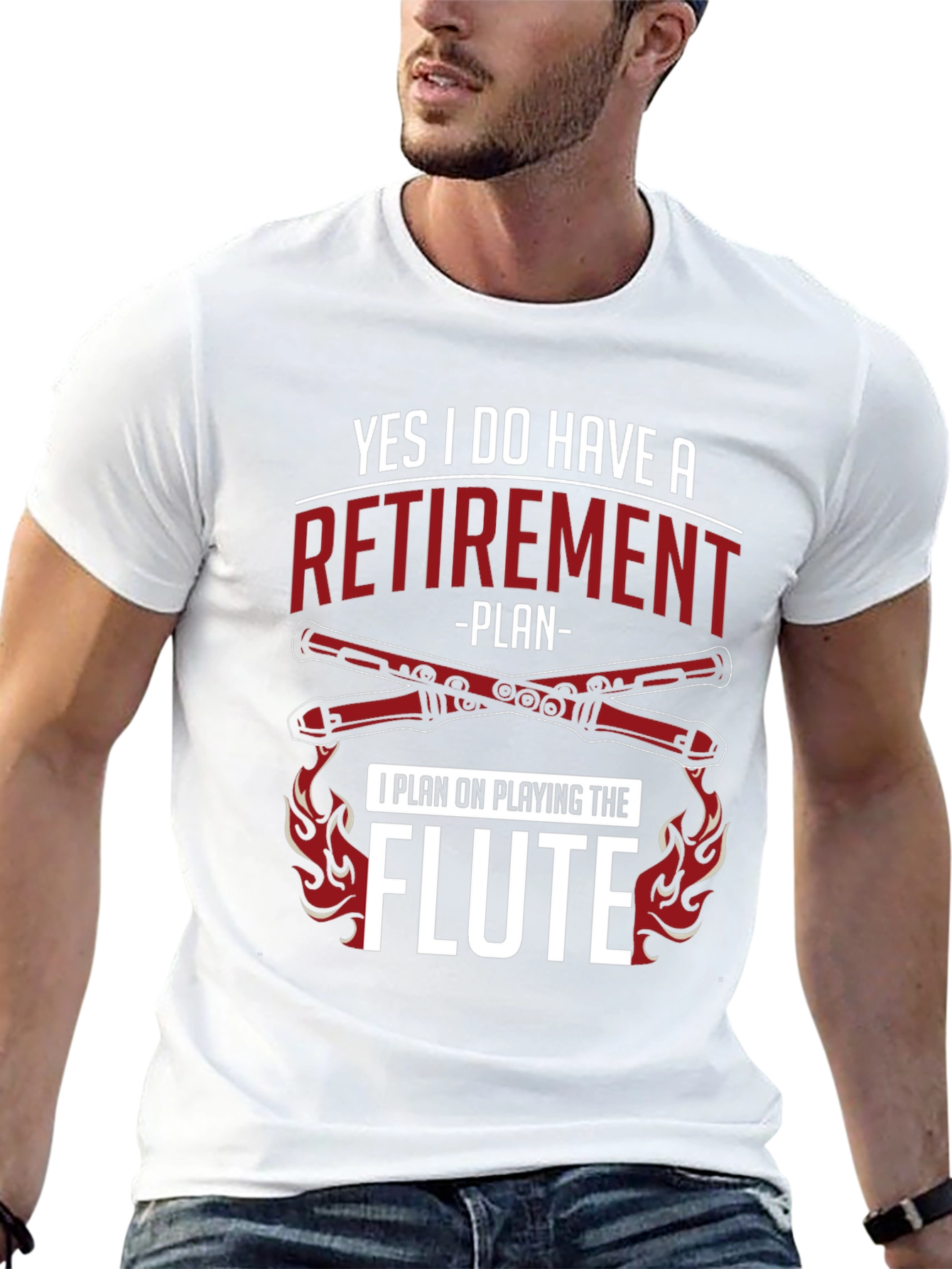 Flute Retirement Plan T-Shirt - Musician Gift