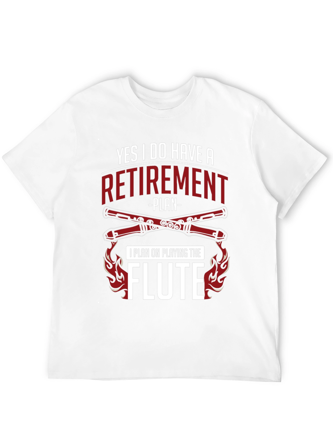 Flute Retirement Plan T-Shirt - Musician Gift
