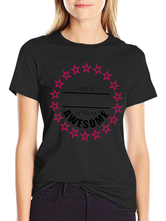 Awesome Years Birthday Star T-Shirt