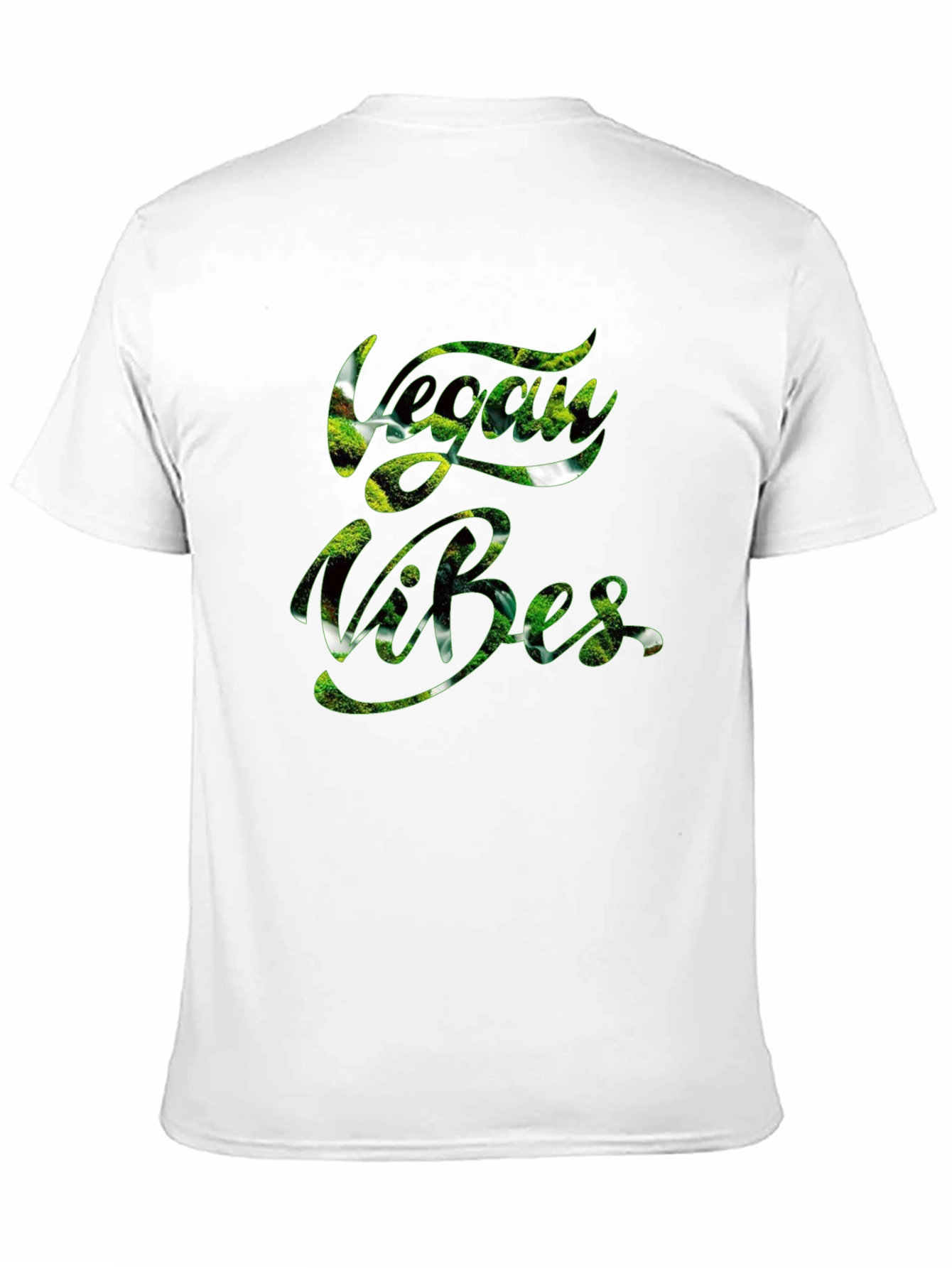 Vegan Vibes Graphic T-Shirt - Trendy Black Tee
