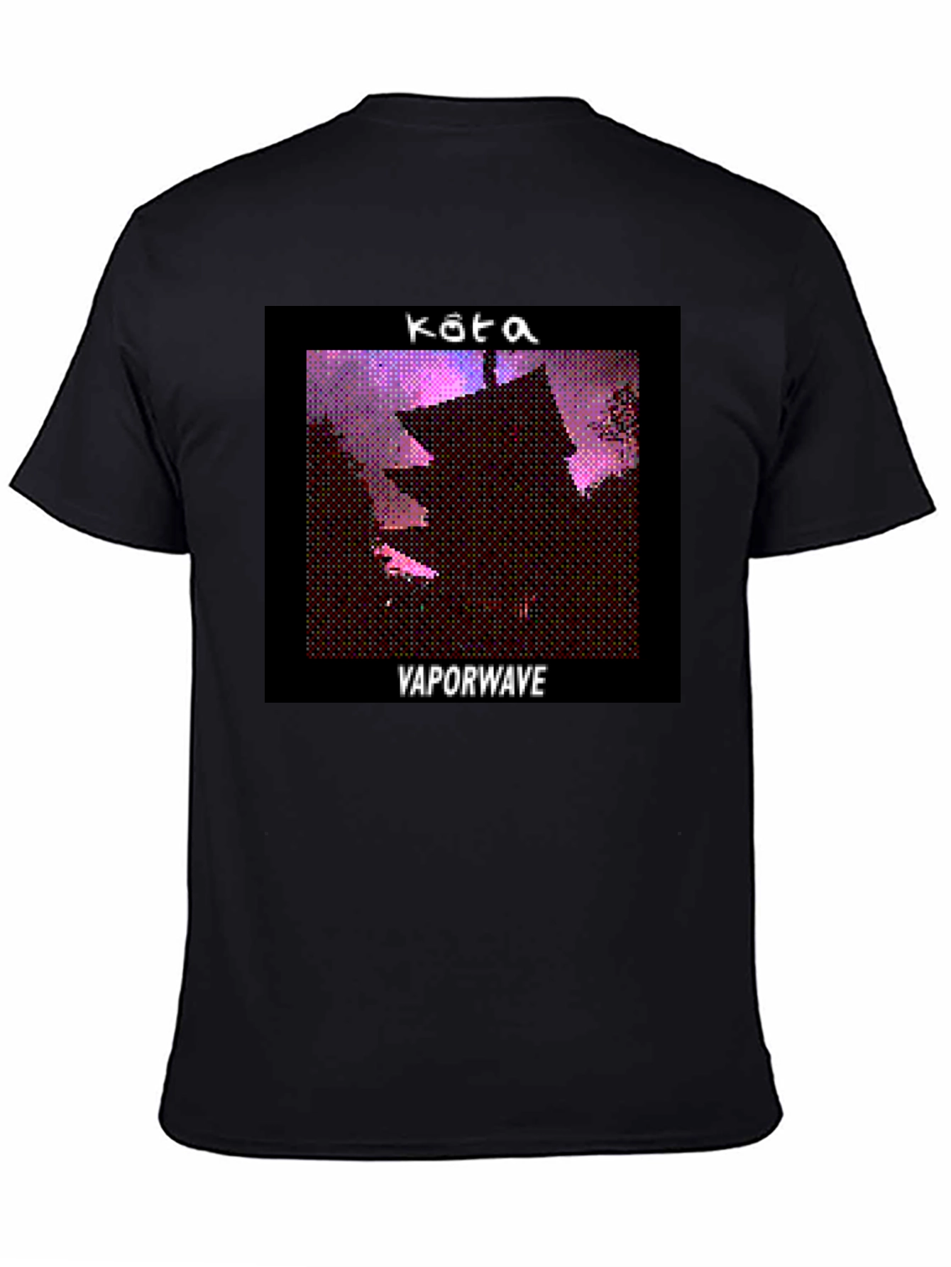 Kota Vaporwave T-Shirt - Black