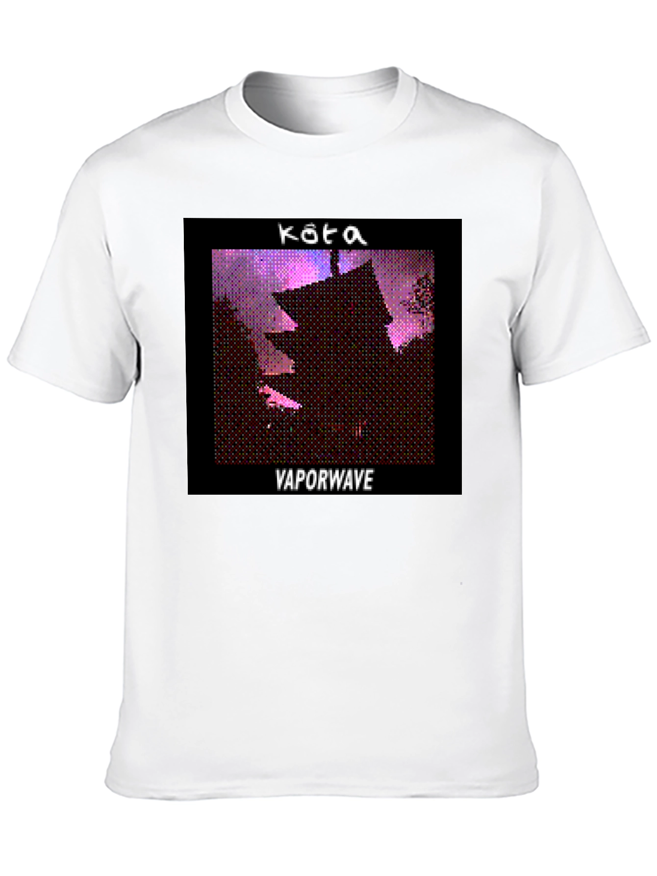 Kota Vaporwave T-Shirt - Black