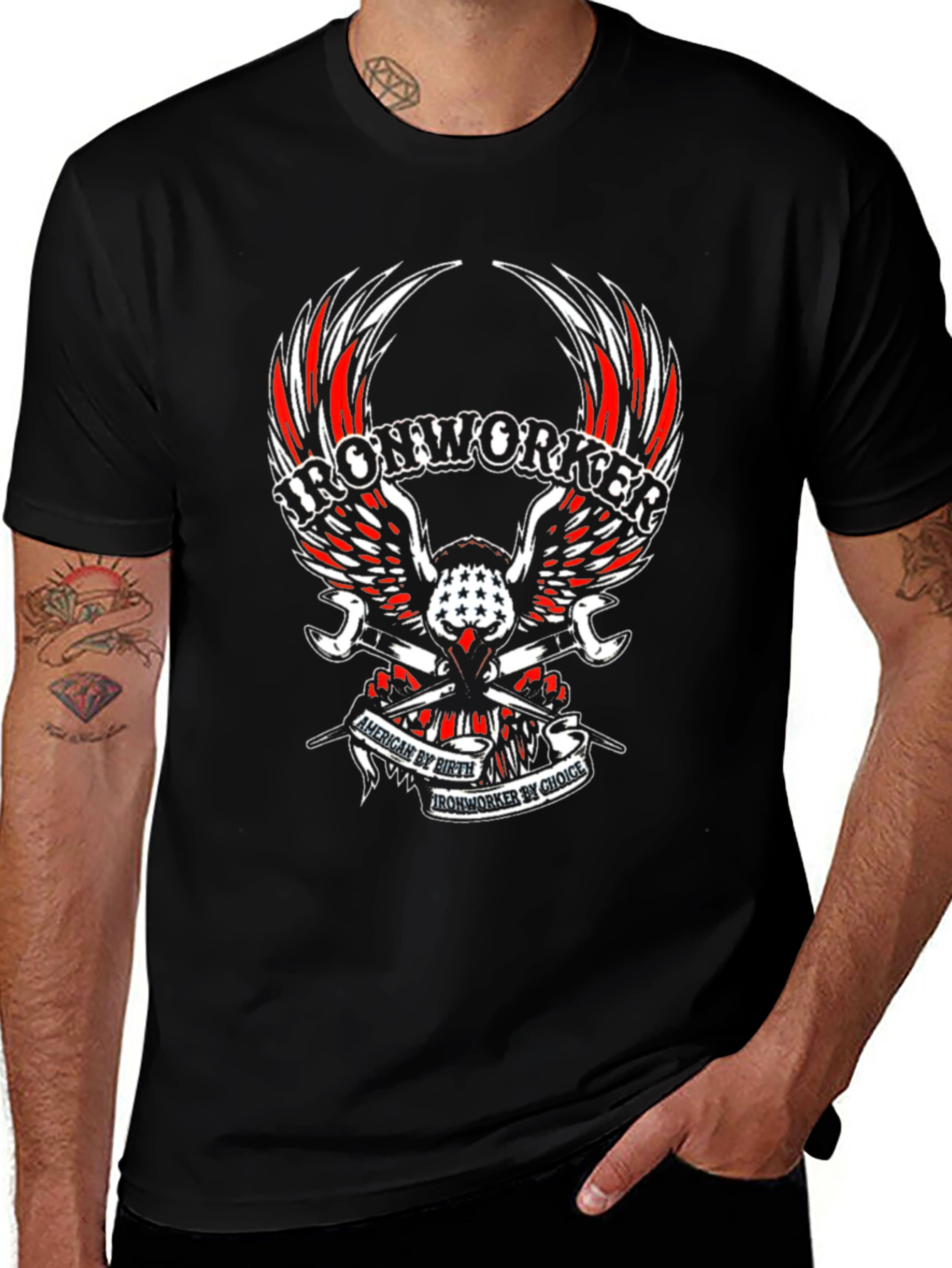 Ironworker American Biker T-Shirt