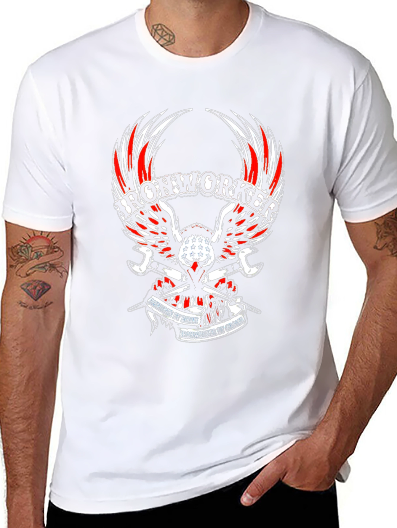 Ironworker American Biker T-Shirt