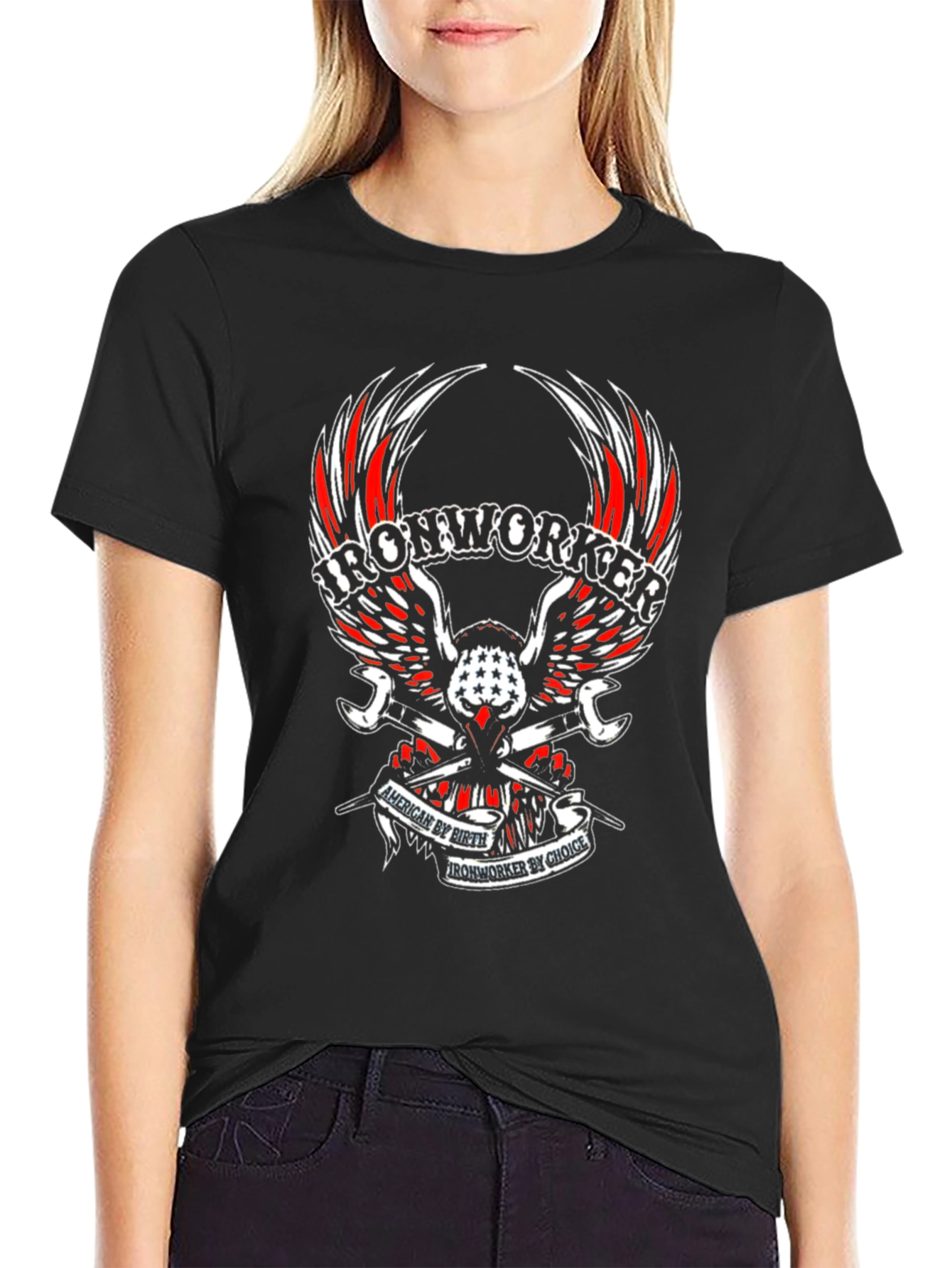 Ironworker American Biker T-Shirt