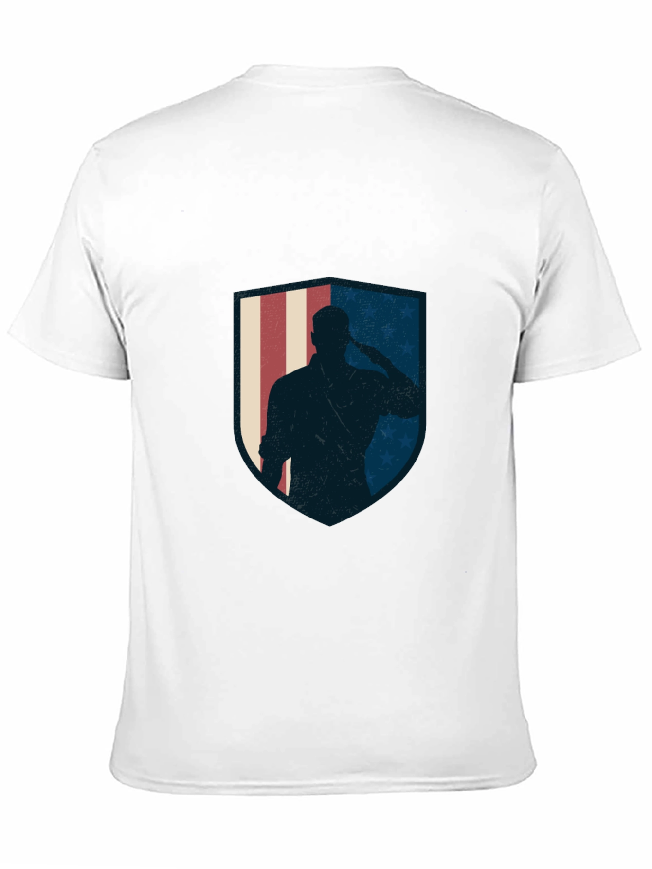 Patriotic Soldier Graphic Tee - Black
