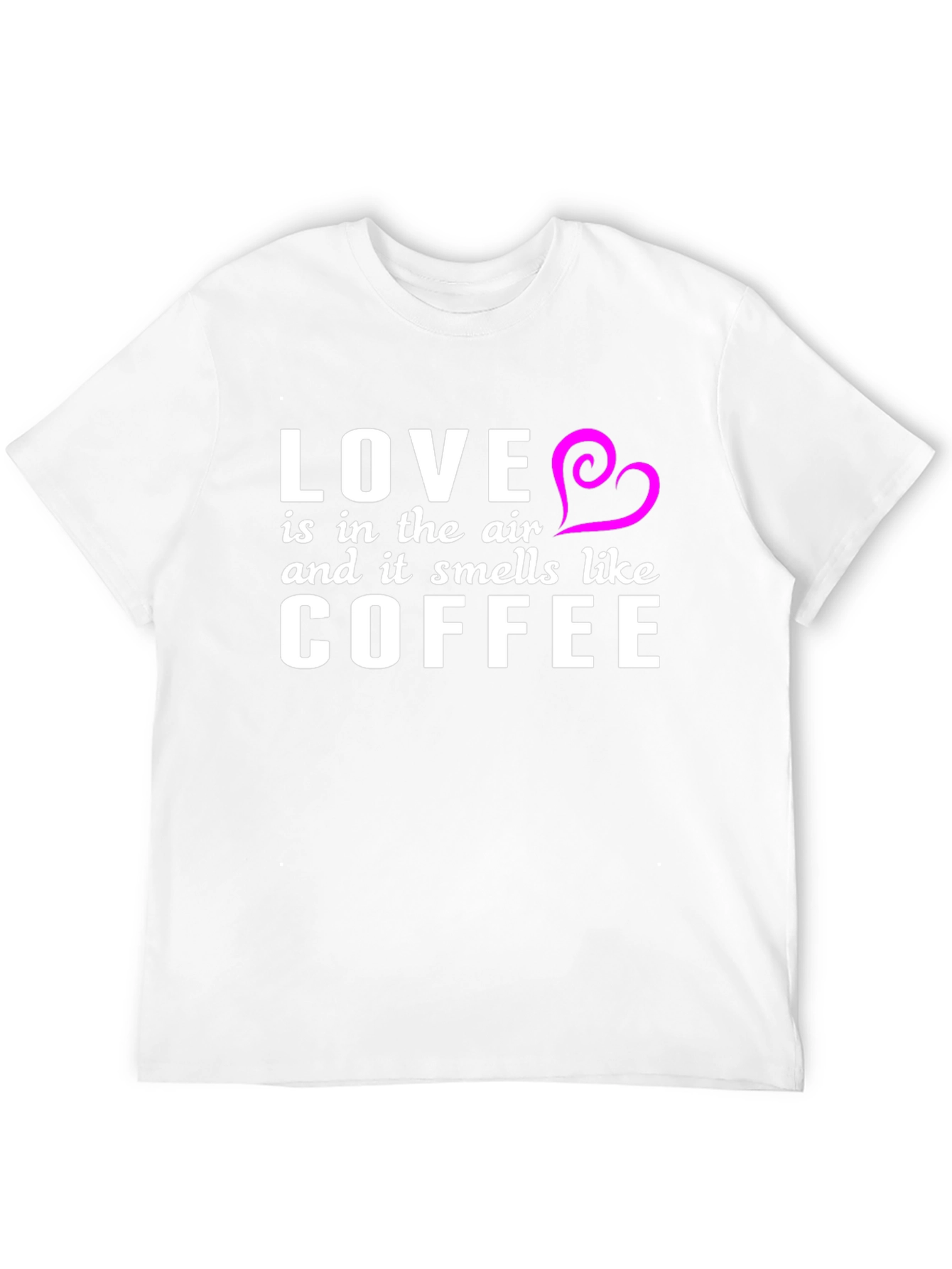 Love & Coffee T-Shirt - Black Stylish Soft
