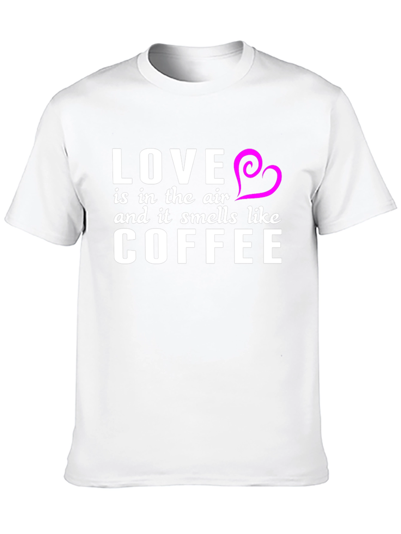 Love & Coffee T-Shirt - Black Stylish Soft