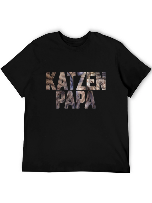 Katzen Papa Graphic Tee - Cat Dad T-Shirt