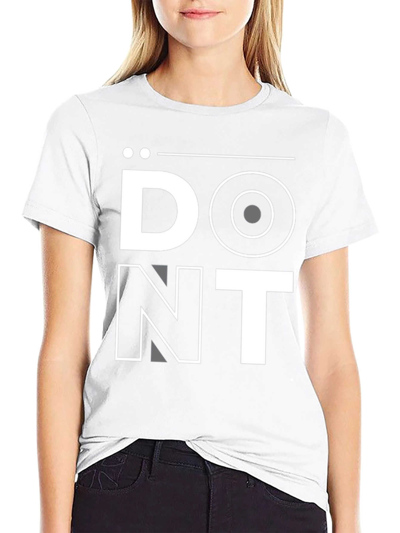 Dont Graphic Tee - Black Casual Shirt