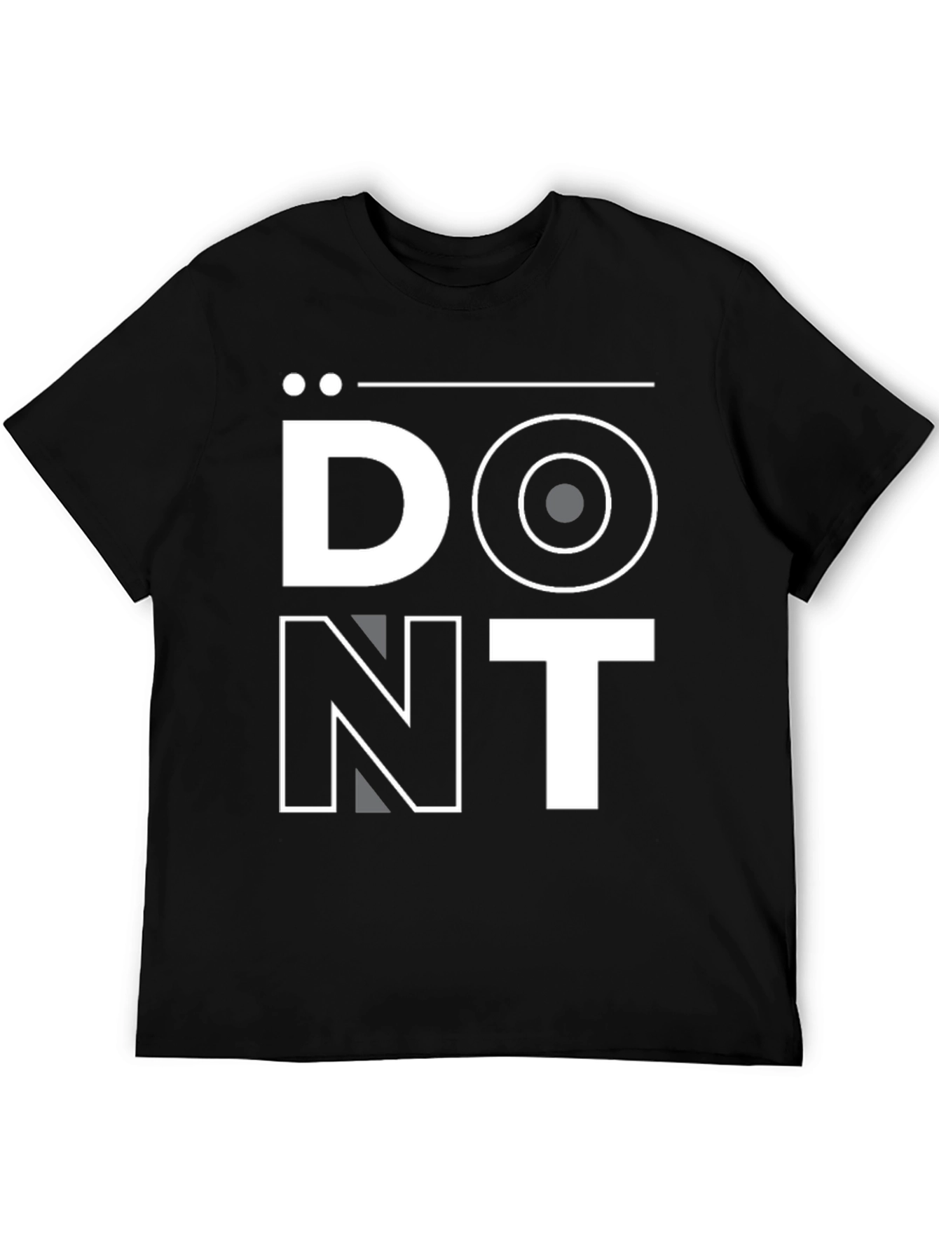 Dont Graphic Tee - Black Casual Shirt