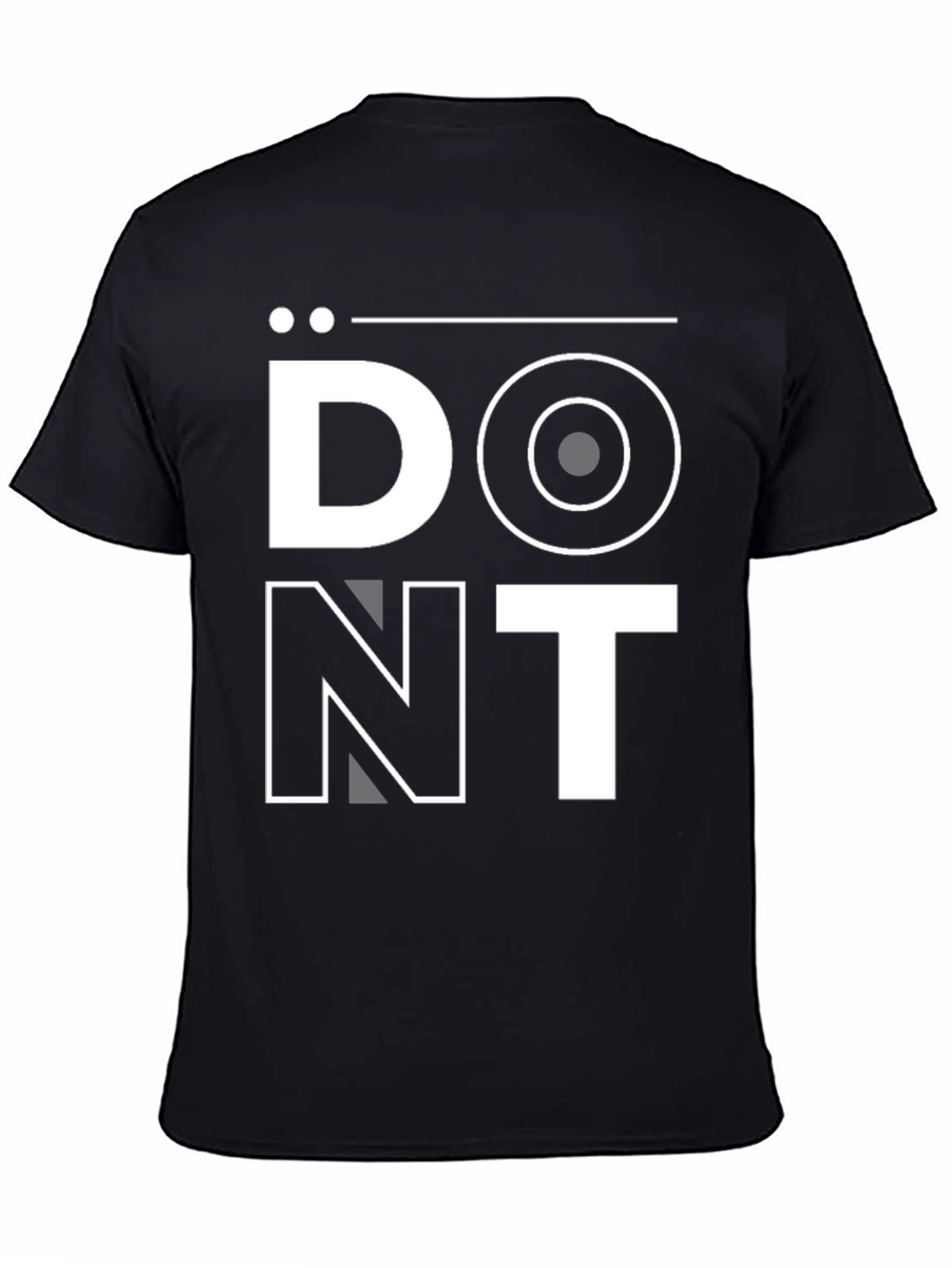 Dont Graphic Tee - Black Casual Shirt