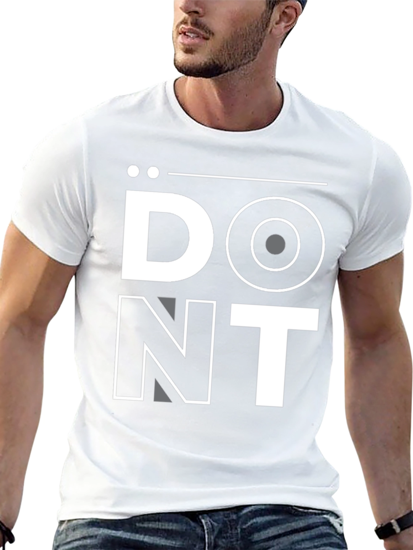 Dont Graphic Tee - Black Casual Shirt