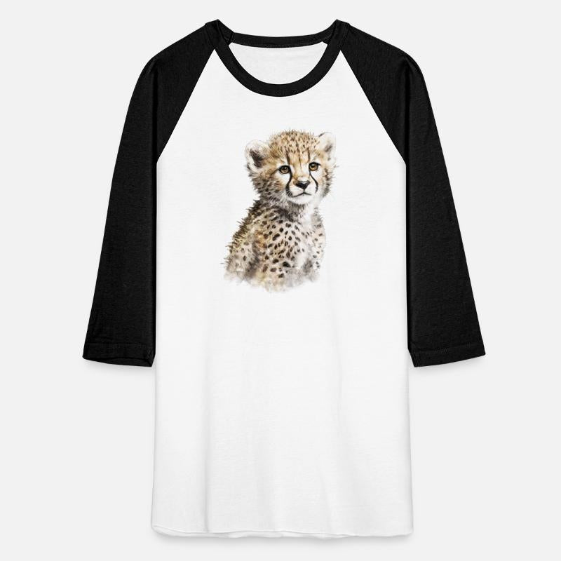Baby Cheetah Cute Watercolor Painting Portrait