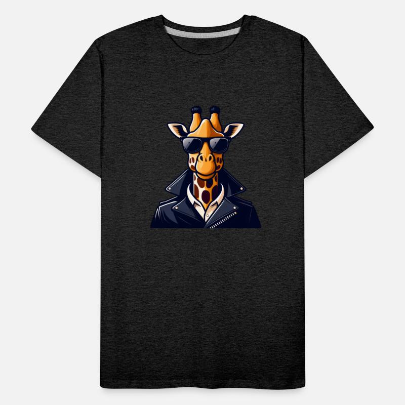 Bad Giraffe with Leather Jacket and Sunglasses