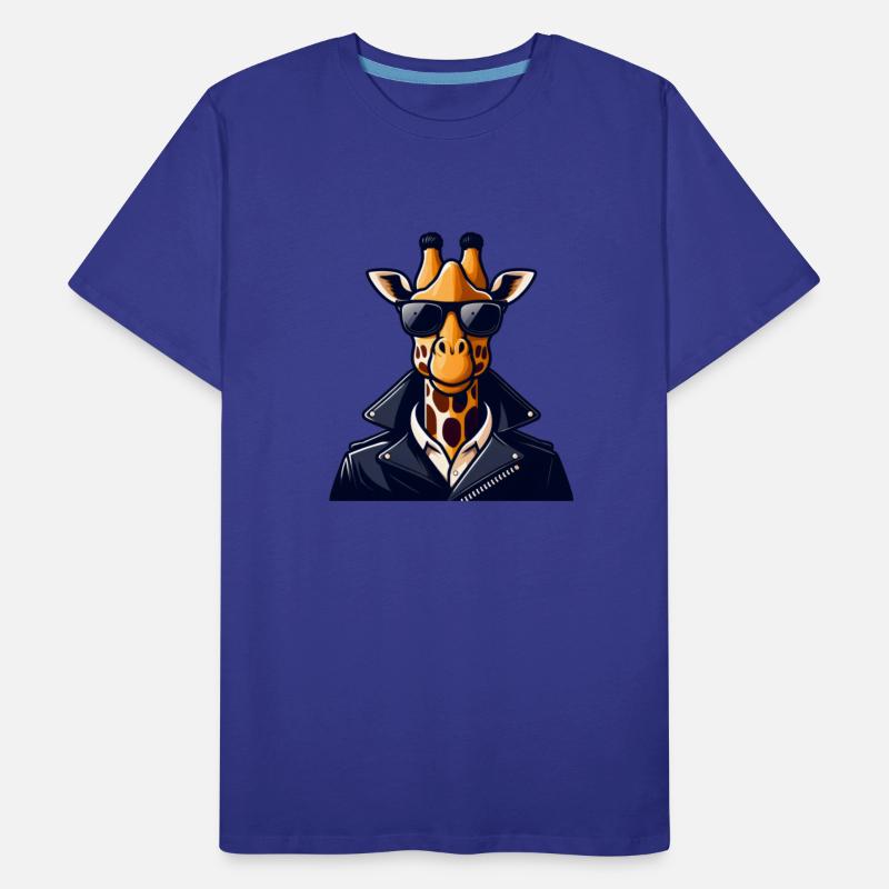 Bad Giraffe with Leather Jacket and Sunglasses