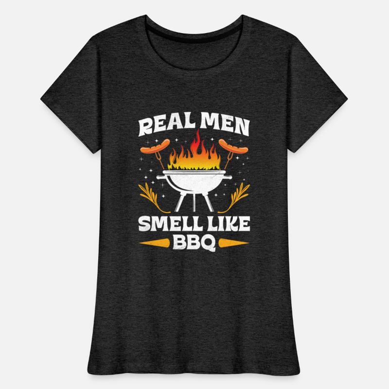 Barbecue REAL MEN SMELL LIKE BARBECUE BBQ Funny
