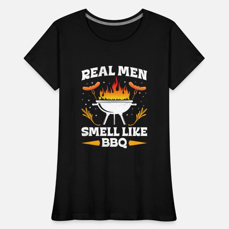 Barbecue REAL MEN SMELL LIKE BARBECUE BBQ Funny