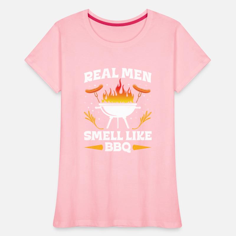 Barbecue REAL MEN SMELL LIKE BARBECUE BBQ Funny