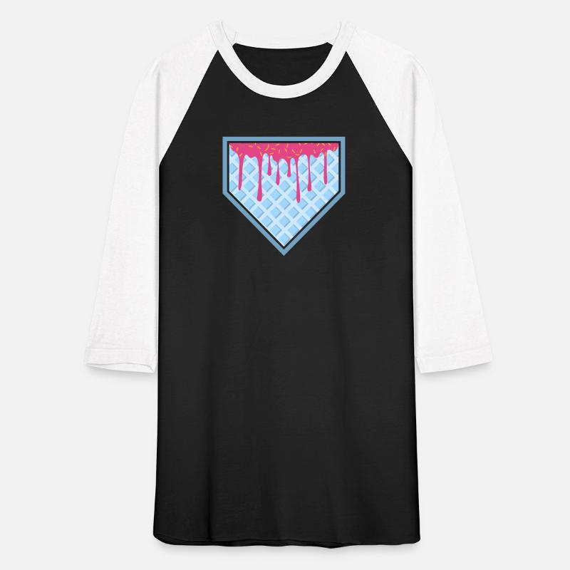 Baseball Home Plate Drip Ice Cream